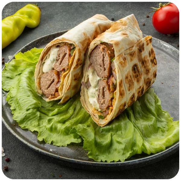 Люля-кебаб из курицы в лаваше